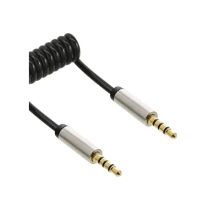 InLine Slim Audio Spiral Cable 3.5mm male / male 4-pin Stereo 1m