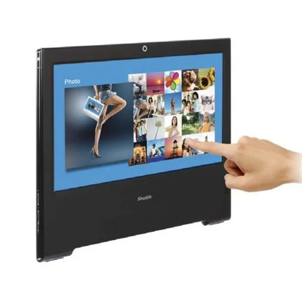 Shuttle X50v2 Intel Atom® D525 39.6 cm (15.6″) 1366 x 768 pixels Touchscreen All-in-One PC 2 GB DDR3-SDRAM Black
