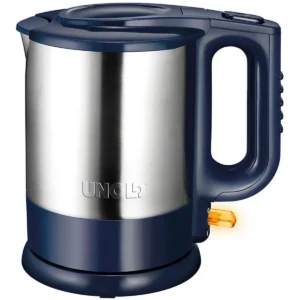 Unold 18018 electric kettle 1.5 L 2200 W Blue, Stainless steel