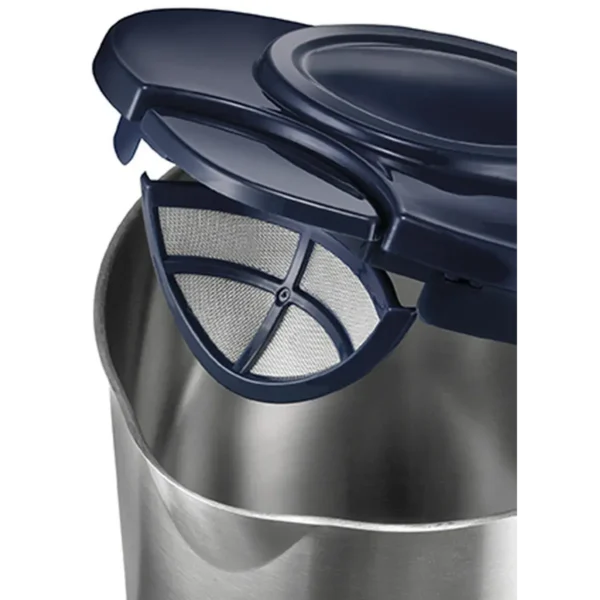Unold 18018 electric kettle 1.5 L 2200 W Blue, Stainless steel
