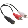 Sandberg Adapter MiniJack-F->2xRCA-M
