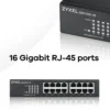 Zyxel GS1100-16 Unmanaged Gigabit Ethernet (10/100/1000) Black