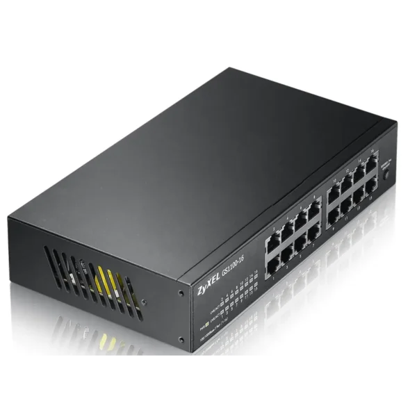 Zyxel GS1100-16 Unmanaged Gigabit Ethernet (10/100/1000) Black