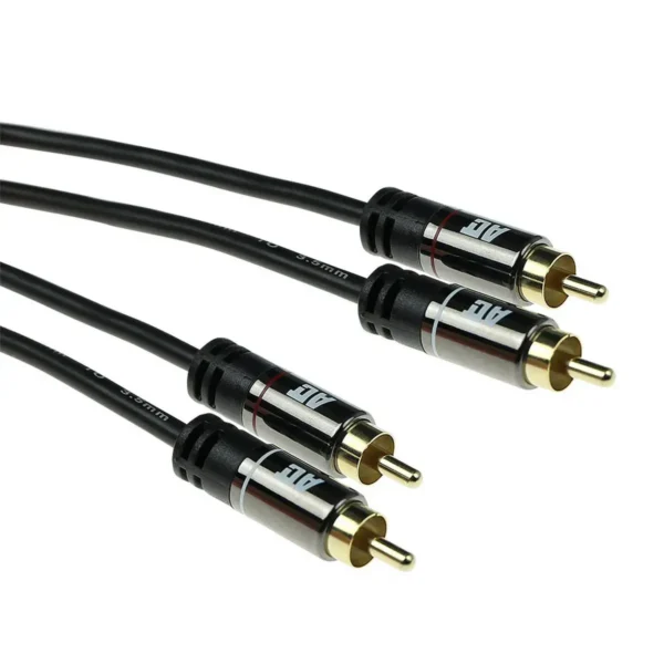 ACT 3 meter High Quality audio connection cable 2x RCA male – 2x RCA male