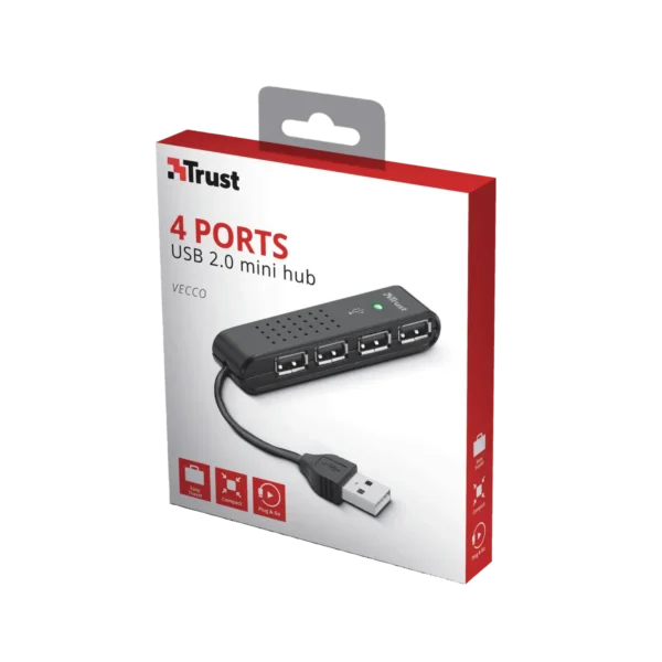 Trust Vecco 480 Mbit/s Black
