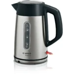 Bosch TWK4P440GB electric kettle 1.7 L 3000 W Black, Stainless steel