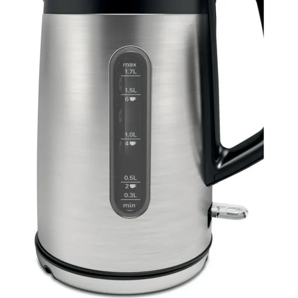 Bosch TWK4P440GB electric kettle 1.7 L 3000 W Black, Stainless steel