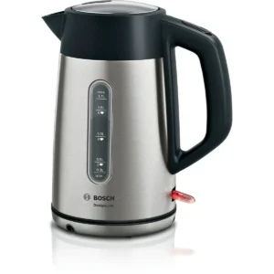 Bosch TWK4P440GB electric kettle 1.7 L 3000 W Black, Stainless steel