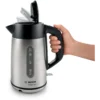 Bosch TWK4P440GB electric kettle 1.7 L 3000 W Black, Stainless steel