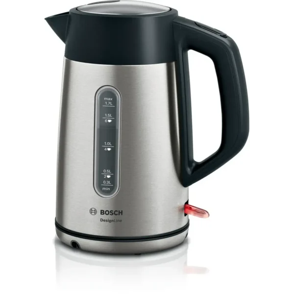 Bosch TWK4P440GB electric kettle 1.7 L 3000 W Black, Stainless steel