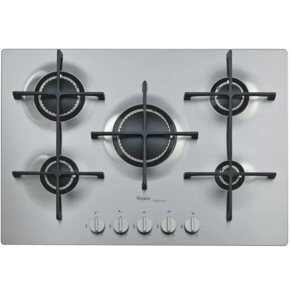 Whirlpool AKT 798/IXL hob Stainless steel Built-in Gas 5 zone(s)
