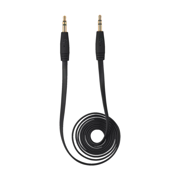 Trust Flat audio cable 1 m 3.5mm Black