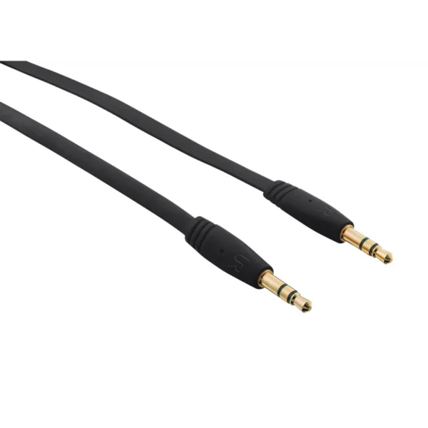 Trust Flat audio cable 1 m 3.5mm Black