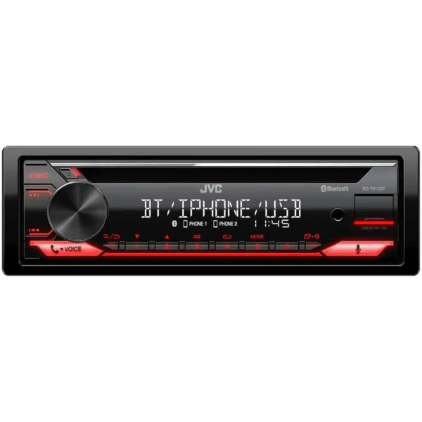 JVC KD-T812BT Black, Red 200 W Bluetooth