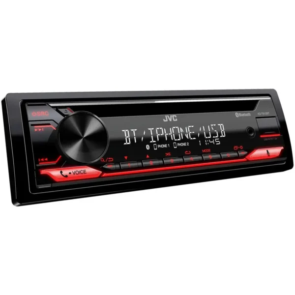 JVC KD-T812BT Black, Red 200 W Bluetooth