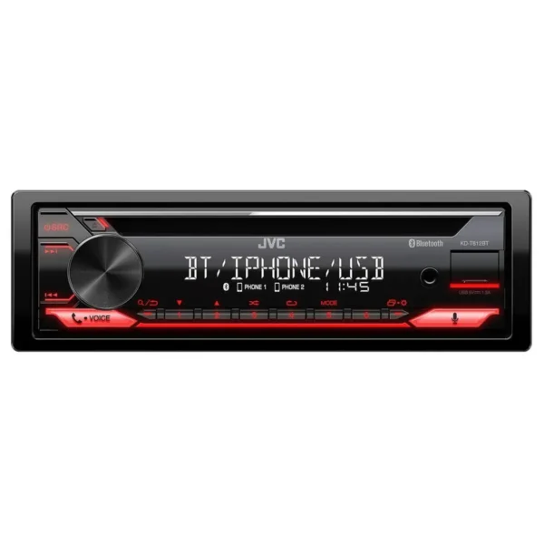 JVC KD-T812BT Black, Red 200 W Bluetooth