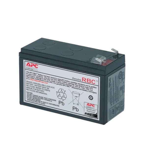APC Replacement Battery Cartridge, VRLA battery, 9Ah, 12VDC, 2-year warranty