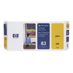 HP 83 Yellow DesignJet UV Printhead and Printhead Cleaner