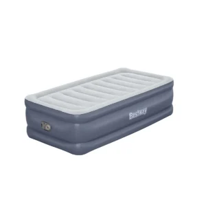 Bestway Tritech Air Mattress Twin with Built-in AC Pump and Antimicrobial Coating 1.91 m x 97 cm x 51 cm