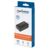 Manhattan USB-A Sound Adapter, USB-A to 3.5mm Mic-in and Audio-Out ports, 480 Mbps (USB 2.0), 7.1-Channel Virtual 3D Surround Sound, Internal Amplifier and Volume Controls, Hi-Speed USB, Three Year Warranty, Equivalent to ICUSBAUDIO7.