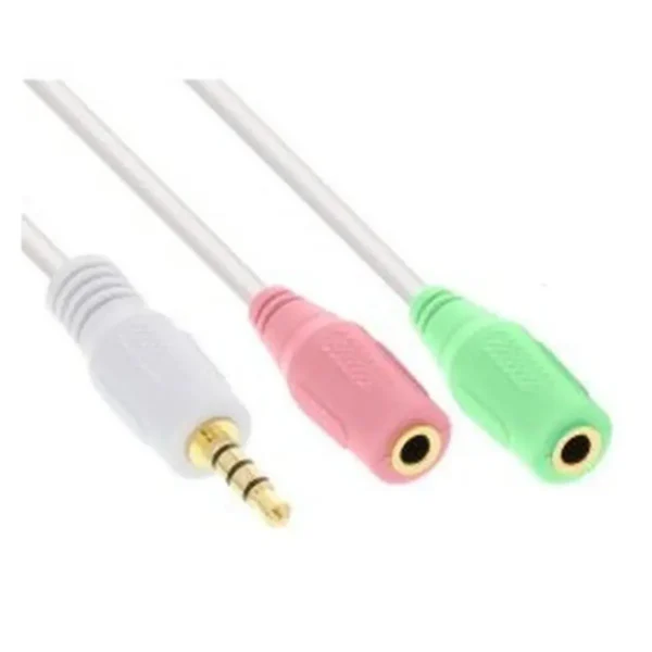 InLine 99304W audio cable 2 m 3.5mm 2 x 3.5mm Green, Pink, White