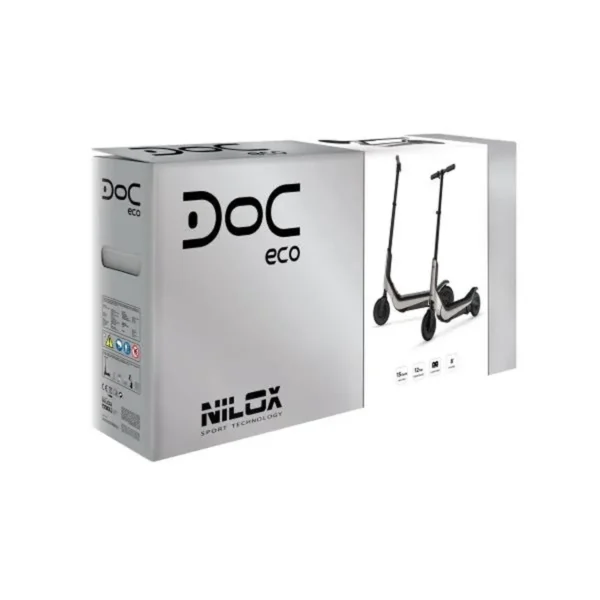 Nilox Doc Eco Silver Black, Grey 15 km/h 4.4 Ah