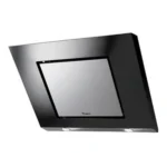 Whirlpool AKR 808 BG cooker hood Wall-mounted Black, Stainless steel 736 m³/h