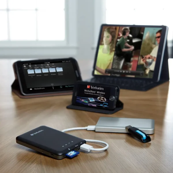 Verbatim MediaShare Wireless Black 0 GB Wi-Fi