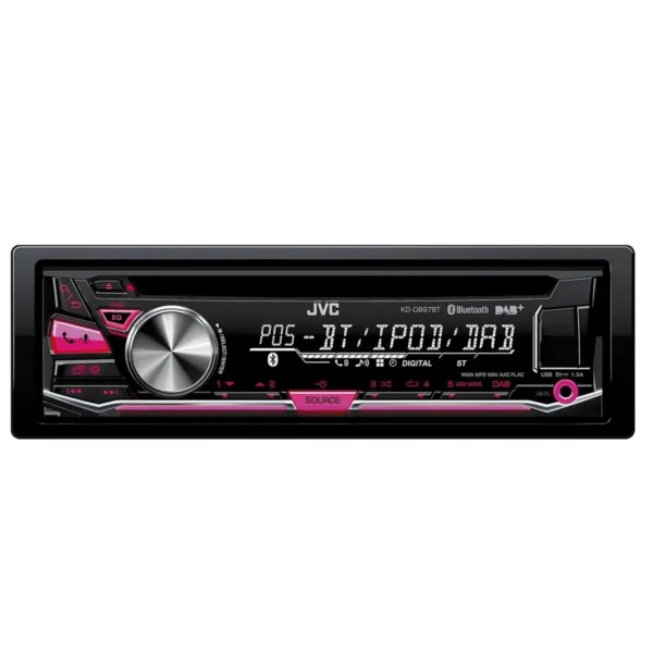 JVC KD-DB97BT car media receiver Black 200 W Bluetooth