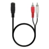 Nanocable 10.24.1303 audio cable 3 m 2 x RCA 3.5mm Black