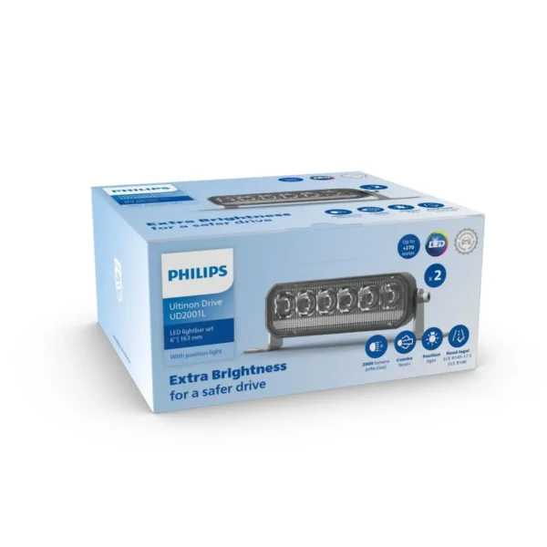 Philips Ultinon Drive 2000 LUMUD2001LX2 6 inch LED light bar set (x2)