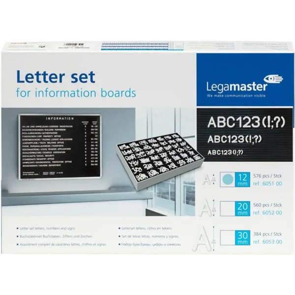 Legamaster character set 12mm 576pcs