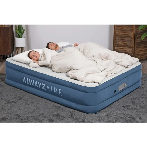 Bestway AlwayzAire Air Mattress Queen 46 cm with Built-in Dual Pump