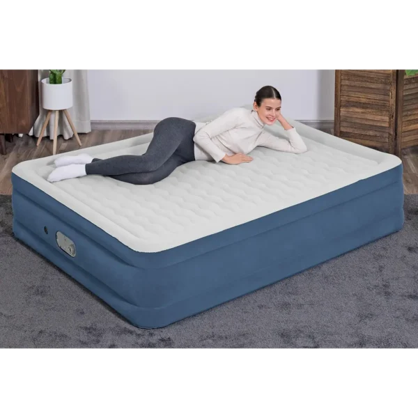 Bestway AlwayzAire Air Mattress Queen 46 cm with Built-in Dual Pump