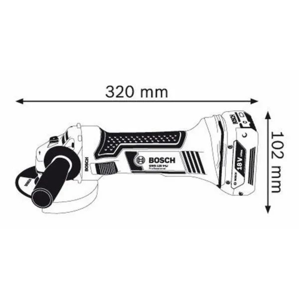Bosch GWS 18-125 V-LI Professional angle grinder 12.5 cm 10000 RPM 2.3 kg
