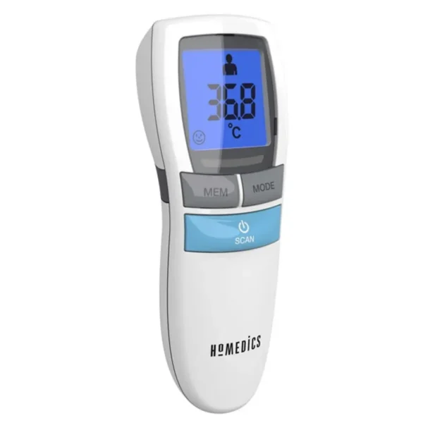 HoMedics TE-200-EU digital body thermometer Remote sensing thermometer White Forehead Buttons