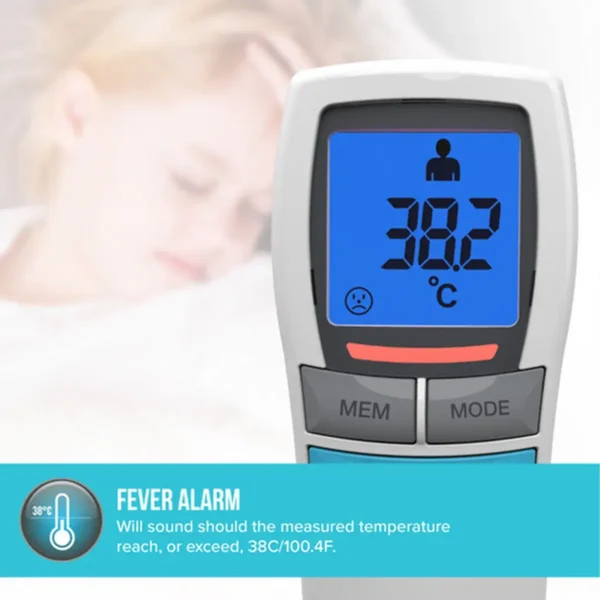 HoMedics TE-200-EU digital body thermometer Remote sensing thermometer White Forehead Buttons