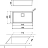 Whirlpool FSU 7140 IX Undermount sink Rectangular Stainless steel