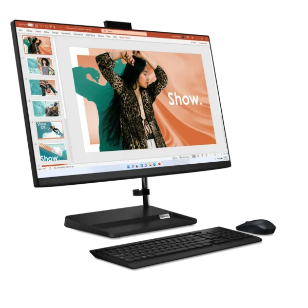 Lenovo IdeaCentre AIO 3 27IAP7 Intel® Core™ i5 i5-12450H 68.6 cm (27″) 1920 x 1080 pixels All-in-One PC 16 GB DDR4-SDRAM 512 GB SSD Windows 11 Home Wi-Fi 6 (802.11ax) Black