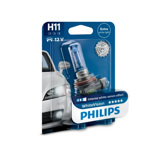 Philips WhiteVision Type of lamp: H11 Pack of: 1 car headlight bulb