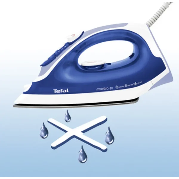 Tefal Maestro FV3780 iron Steam iron Teflon soleplate 2200 W Blue