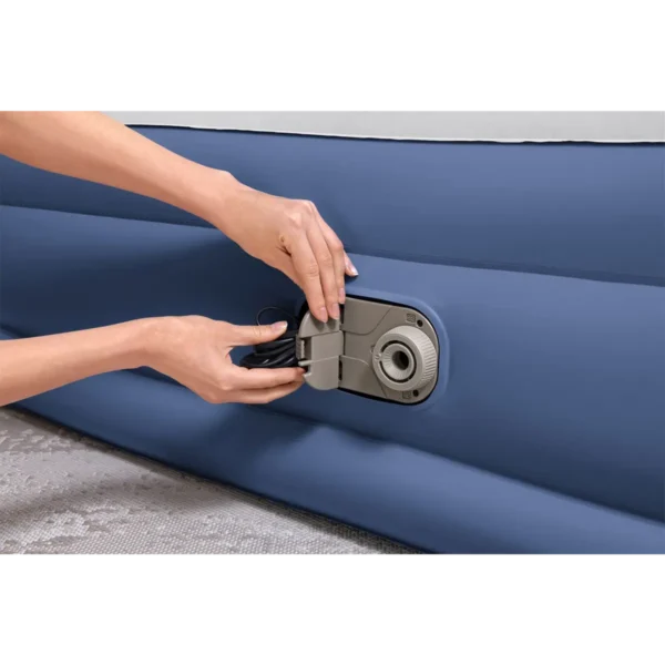 Bestway Tritech Air Mattress Queen with Built-in AC Pump and Antimicrobial Coating 2.03 m x 1.52 m x 46 cm