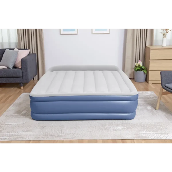 Bestway Tritech Air Mattress Queen with Built-in AC Pump and Antimicrobial Coating 2.03 m x 1.52 m x 46 cm
