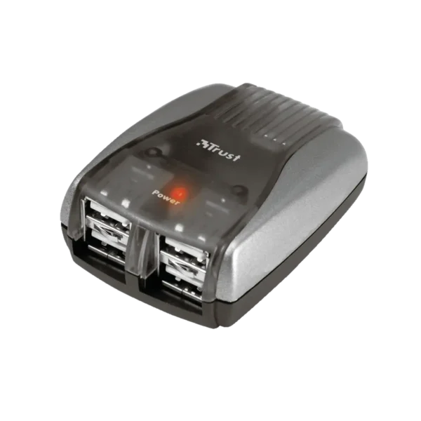 Trust 4 Port USB2 Hub HU-4140p 480 Mbit/s Silver