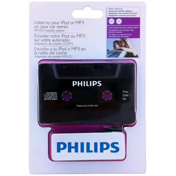 Philips SAA2051H/27 car media receiver part/accessory Audio cassette adapter