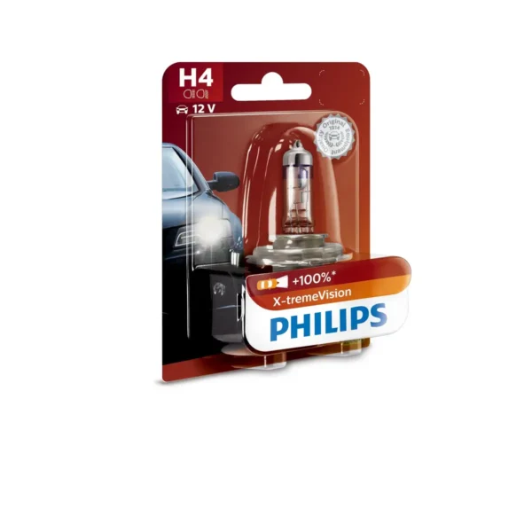 Philips X-tremeVision Type of lamp: H4 Pack of: 1 car headlight bulb