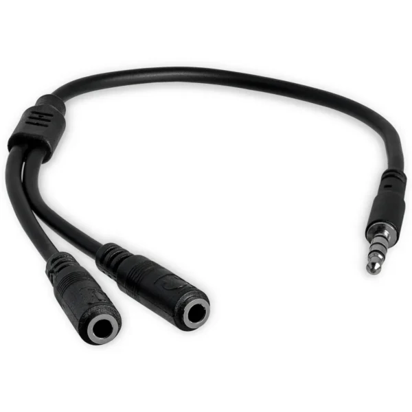 StarTech.com Headset adapter for headsets with separate headphone / microphone plugs – 3.5mm 4 position to 2x 3 position 3.5mm M/F