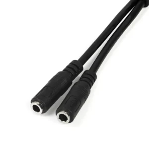 StarTech.com Headset adapter for headsets with separate headphone / microphone plugs – 3.5mm 4 position to 2x 3 position 3.5mm M/F