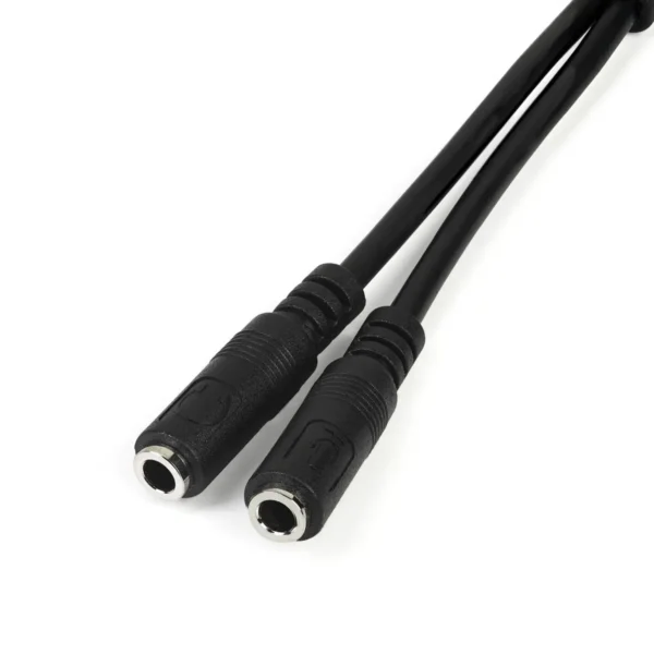 StarTech.com Headset adapter for headsets with separate headphone / microphone plugs – 3.5mm 4 position to 2x 3 position 3.5mm M/F