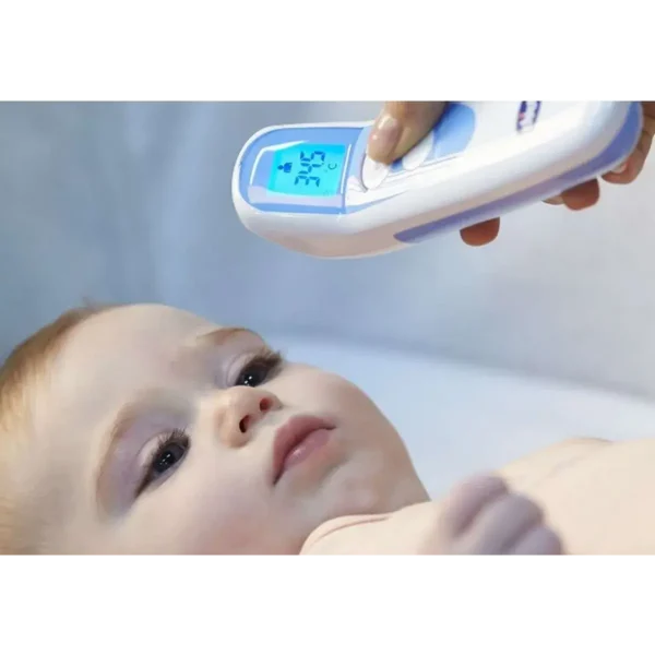 Chicco 00006931000000 digital body thermometer Remote sensing thermometer Blue, White Forehead Buttons